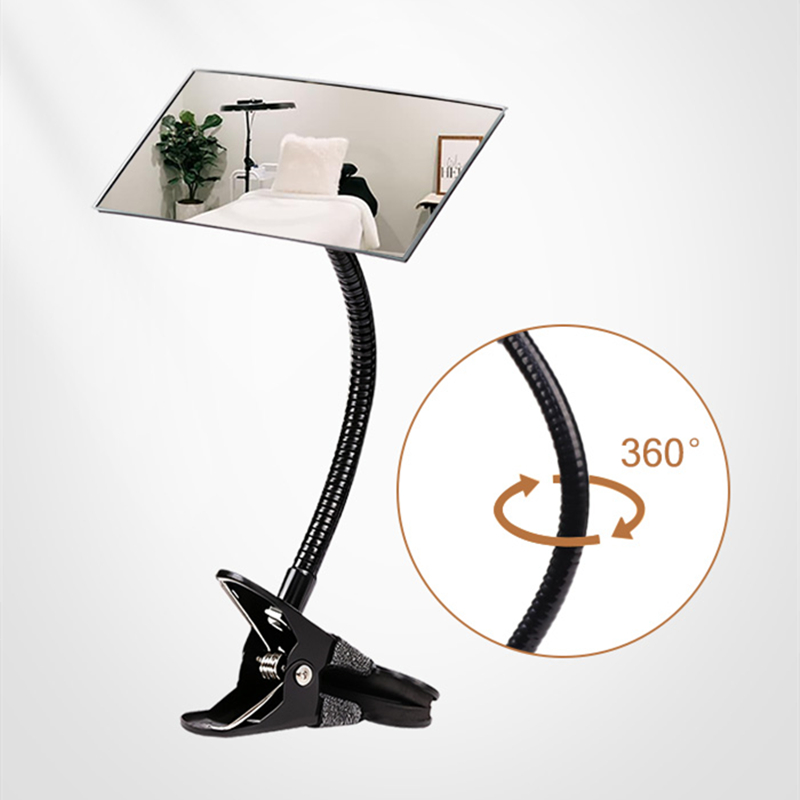 Office And Tech - Professioneller Wimperntechniker-Klemm-Spiegel 360° ° Flexibler Schwanenhals