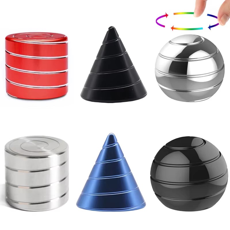 Cool Office Tech Gadgets - Kinetisches Dreh-Schreibtischspielzeug Optische Täuschung Fidget Spinner