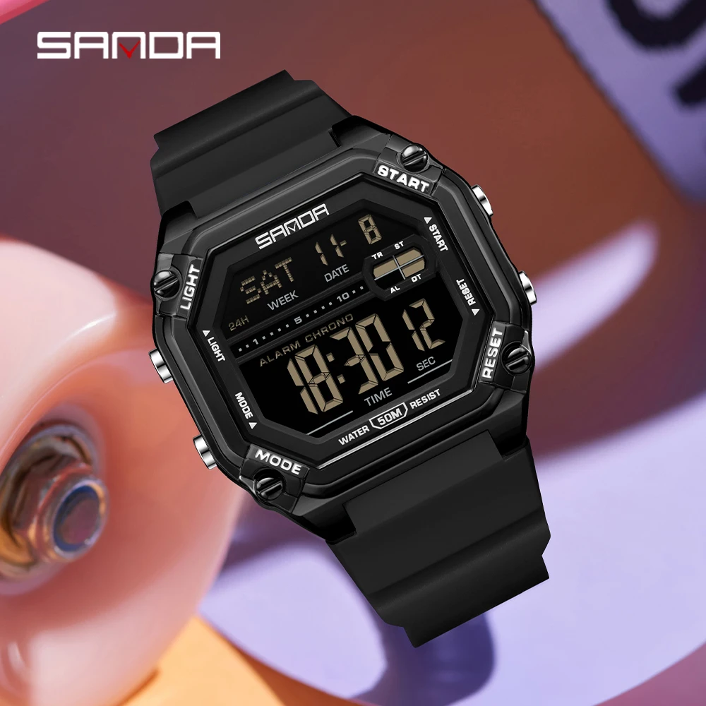 SANDA 6327 Herren-Elektronikuh – Digital Timer Countdown Bewertung und Preis