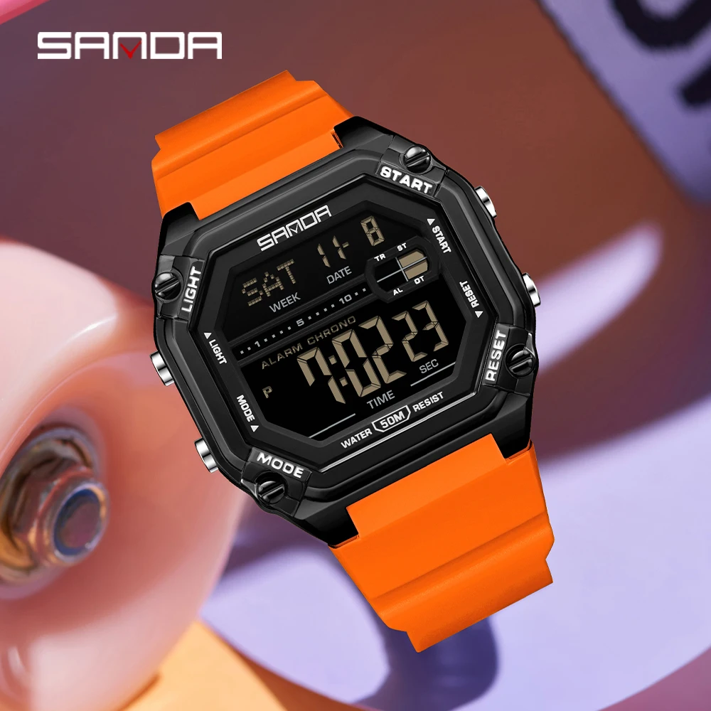 SANDA 6327 Herren-Elektronikuh – Digital Timer Countdown Bewertung und Preis