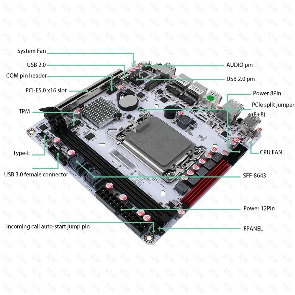 Q670 ITX NAS Motherboard-Kit,  – Office Tech Products Bewertung und Preis