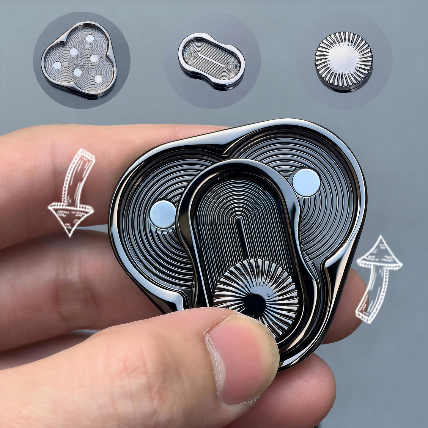 Dreieckiger Magnetischer Fidge – Cool Office Tech Gadgets Bewertung und Preis
