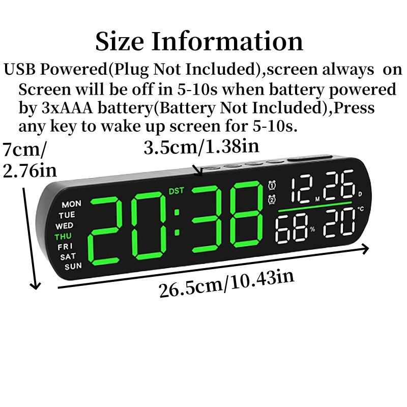 LED-Wecker mit Temperatur-, Fe – Digital Timer Countdown Bewertung und Preis