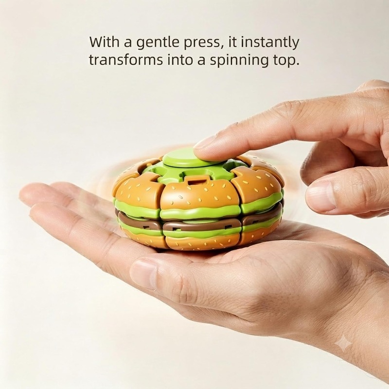 3D-Gedruckter Burger-Fidget-Sp – Cool Office Tech Gadgets Bewertung und Preis