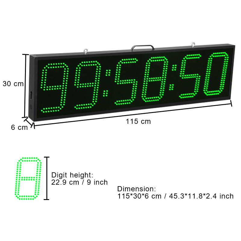 CP16B Einseitige LED-Uhr 9 Zol – Digital Timer Countdown Bewertung und Preis