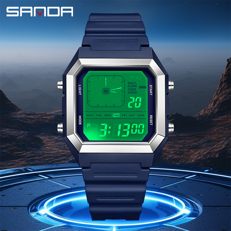 SANDA 6307 Neue Herren Digital – Digital Timer Countdown Bewertung und Preis