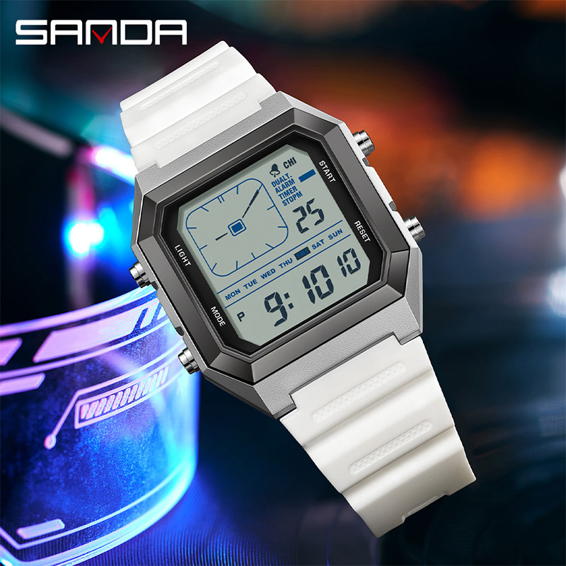 SANDA 6307 Neue Herren Digital – Digital Timer Countdown Bewertung und Preis